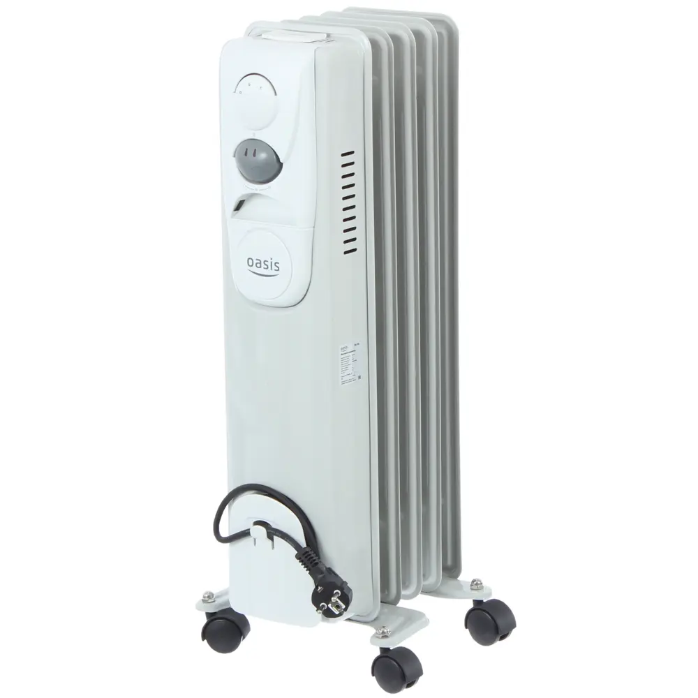Обогреватель масляный Oasis BS-10 с механическим термостатом, 1000 Вт, 3 секции STLM-2001542
