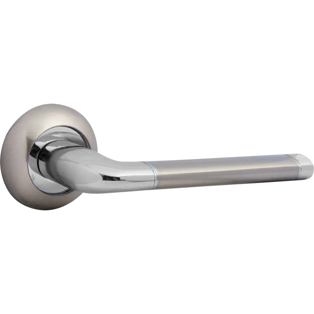 Комплект дверных ручек без запирания SET45/A REX TL/HD SN/CP-3 матовый никель/хром PUNTO STLM-2112361