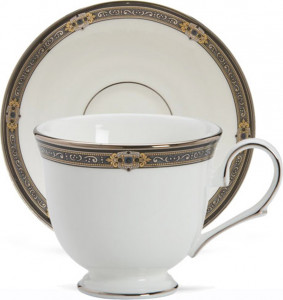 10538217 Lenox Чашка чайно-кофейная с блюдцем Lenox  "Классические ценности" 180мл Фарфор костяной