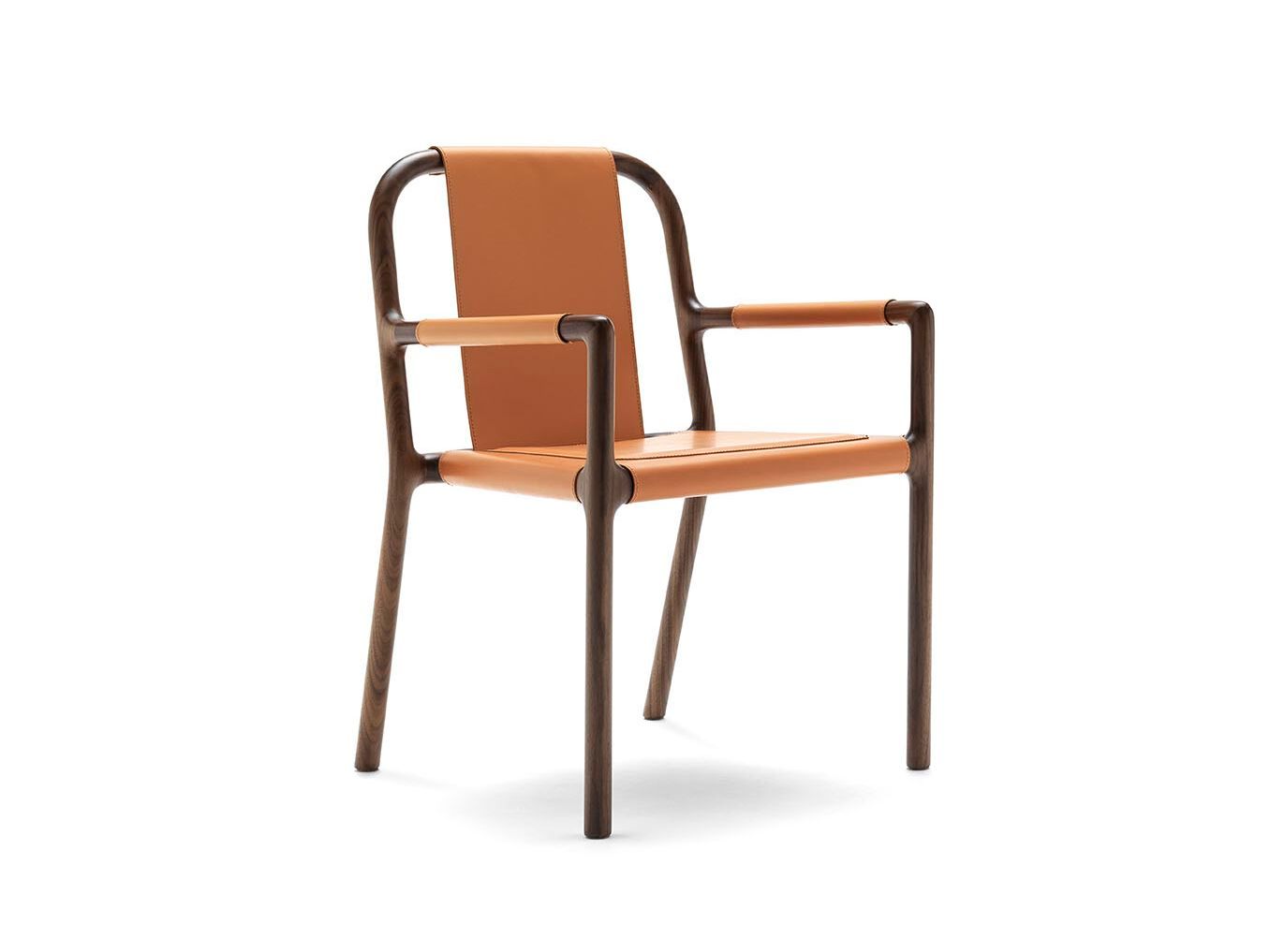 Стул из ореха Canaletto с кожаной обивкой CEPPI коллекция 2024 ARCH-00116608