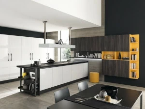 Febal Casa Встроенная кухня Fenix-NTM® с полуостровом