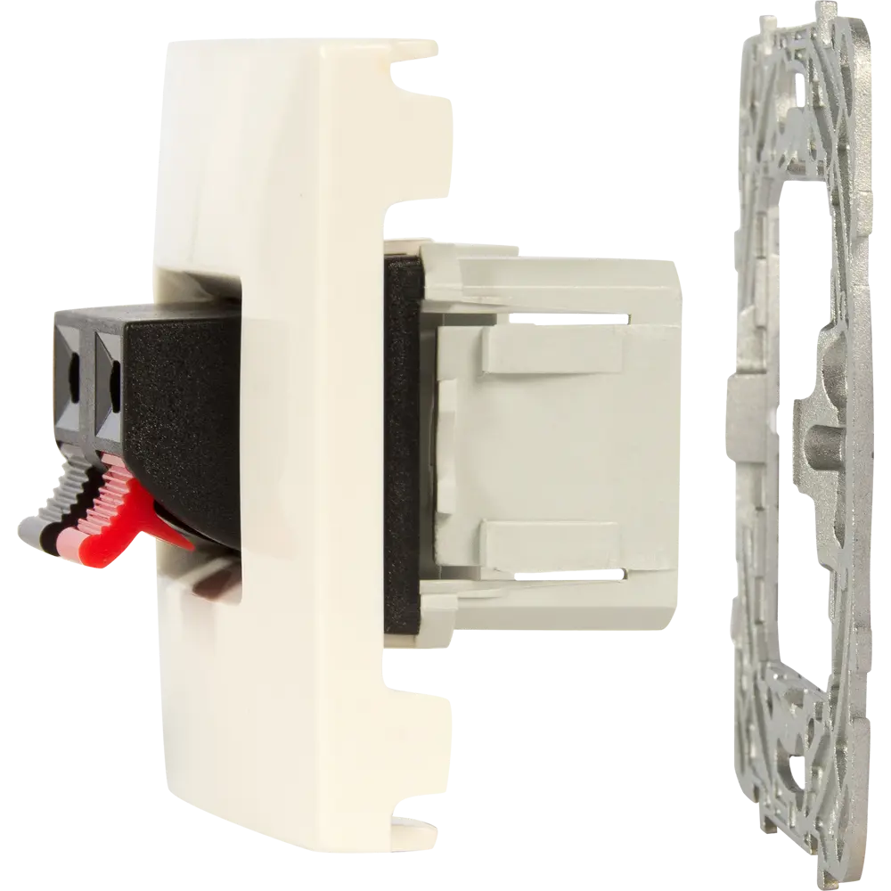 Аудио розетка встраиваемая Systeme Electric Unica, цвет бежевый STLM-2150609 - Вид №6