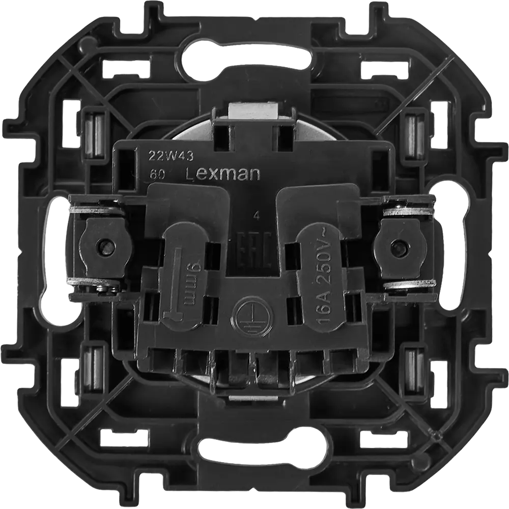 LEXMAN LILIAN Розетка скрытого монтажа без заземления в алюминиевом исполнении 86761310 STLM-0071323 - Вид №3