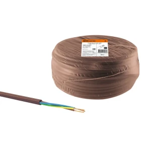 91259829 Провод TDM Electric Эко ПВС 3x1.5 100 м ГОСТ цвет коричневый STLM-1524015