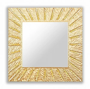 Золотое зеркало квадратное настенное SUNSHINE (square gold) IN SHAPE SUNSHINE 00-3860122 Золото