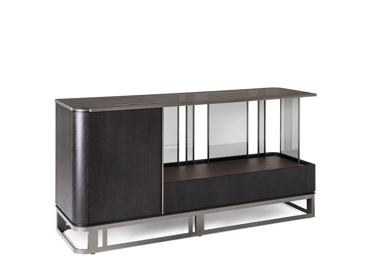 Шкаф из дерева и стекла Giorgetti Hikari ARCH-00016351