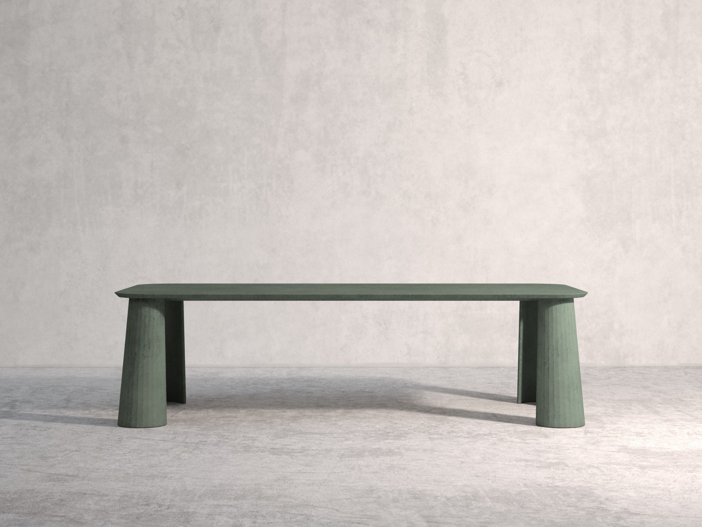 Прямоугольный бетонный стол Forma&Cemento внутренний бетонный пейзаж ARCH-00032005