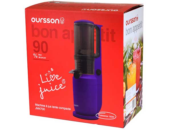 5360466 Соковыжималка электрическая Oursson JM4700/SP фиолетовый STDN-0061369 - Вид №6