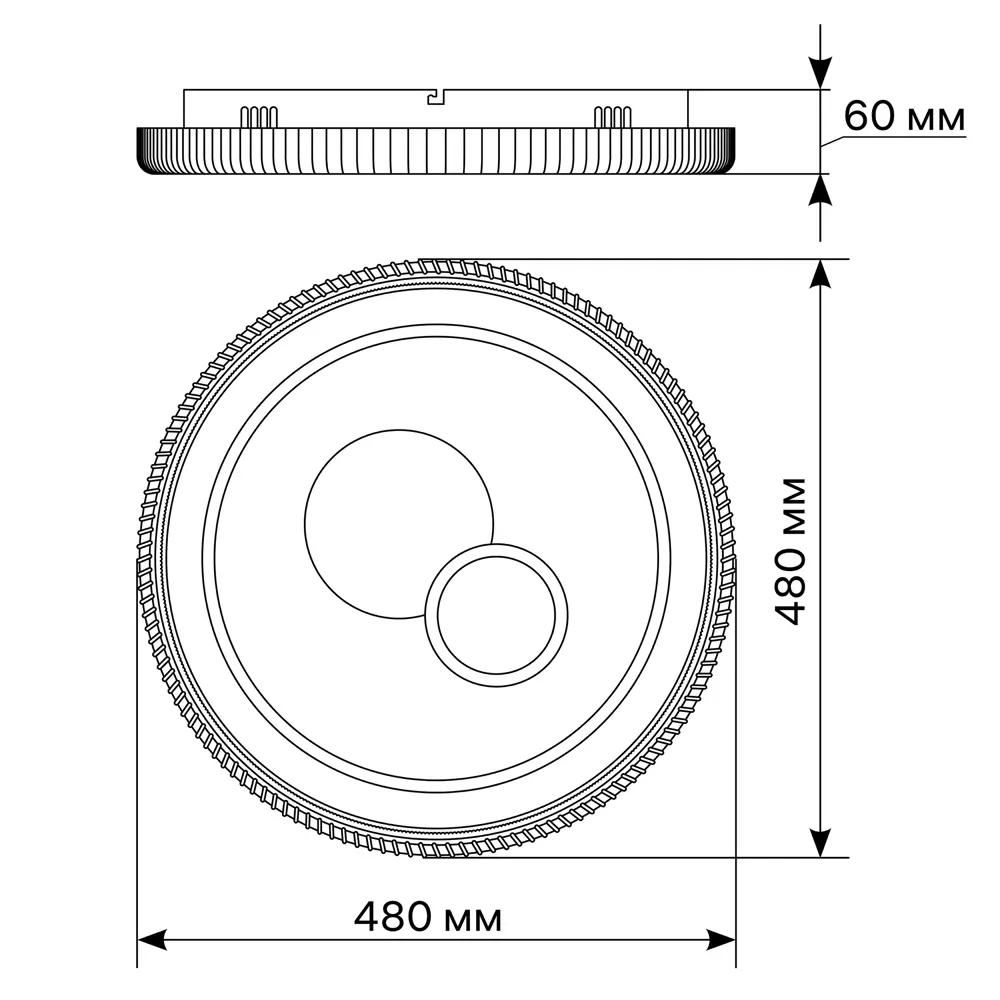 Люстра светодиодная «Galassia» 515795 с пультом управления 30 м² регулируемый белый свет цвет белый 88333092 STLM-2114517 RITTER  - Вид №20