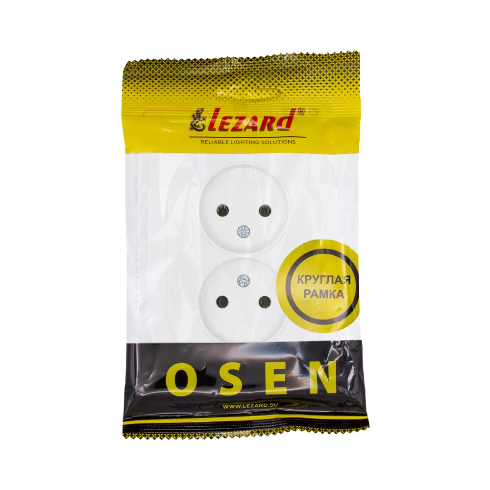 LEZARD Osen — двойная встраиваемая розетка белого цвета 89424794 STLM-1567267 - Вид №4