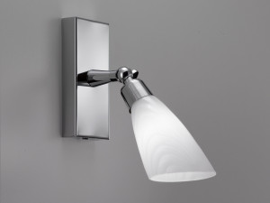 Светодиодный настенный светильник из латуни и стекла