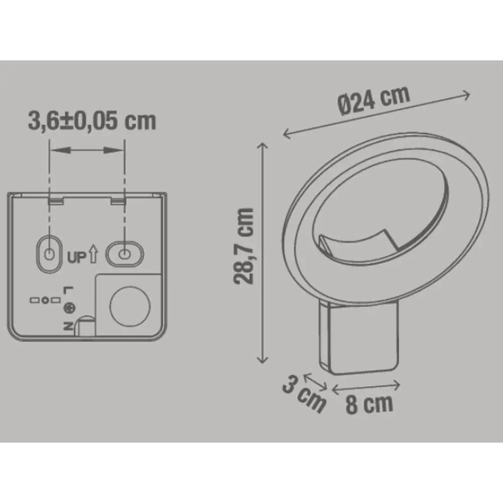 Светильник настенный светодиодный уличный  Inspire «Quito» 2700 Лм IP54 STLM-2166415 - Вид №6