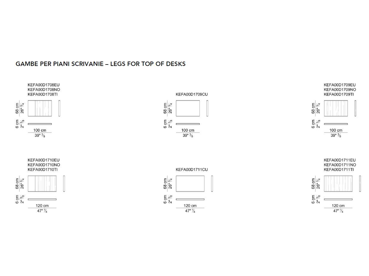 Прямоугольный рабочий стол с ящиками i 4 Mariani Kefa ARCH-00010323 - Вид №3