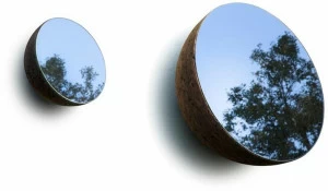 BlackCork Зеркало круглое пробковое с настенной рамой