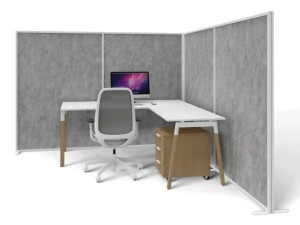 Звукопоглощающая перегородка из войлока