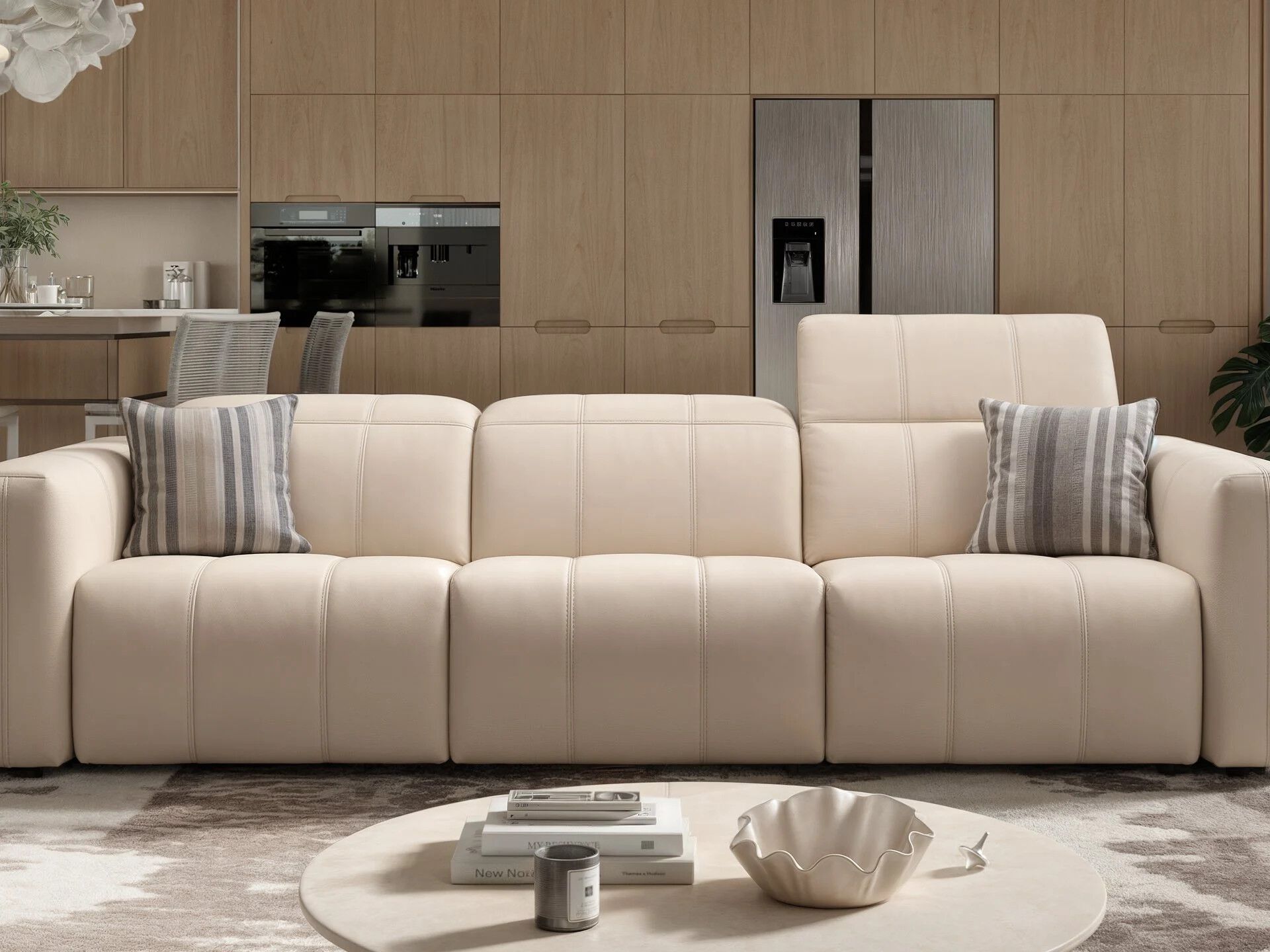 3-местный кожаный диван Sofanella Флорида ARCH-00062596 - Вид №3