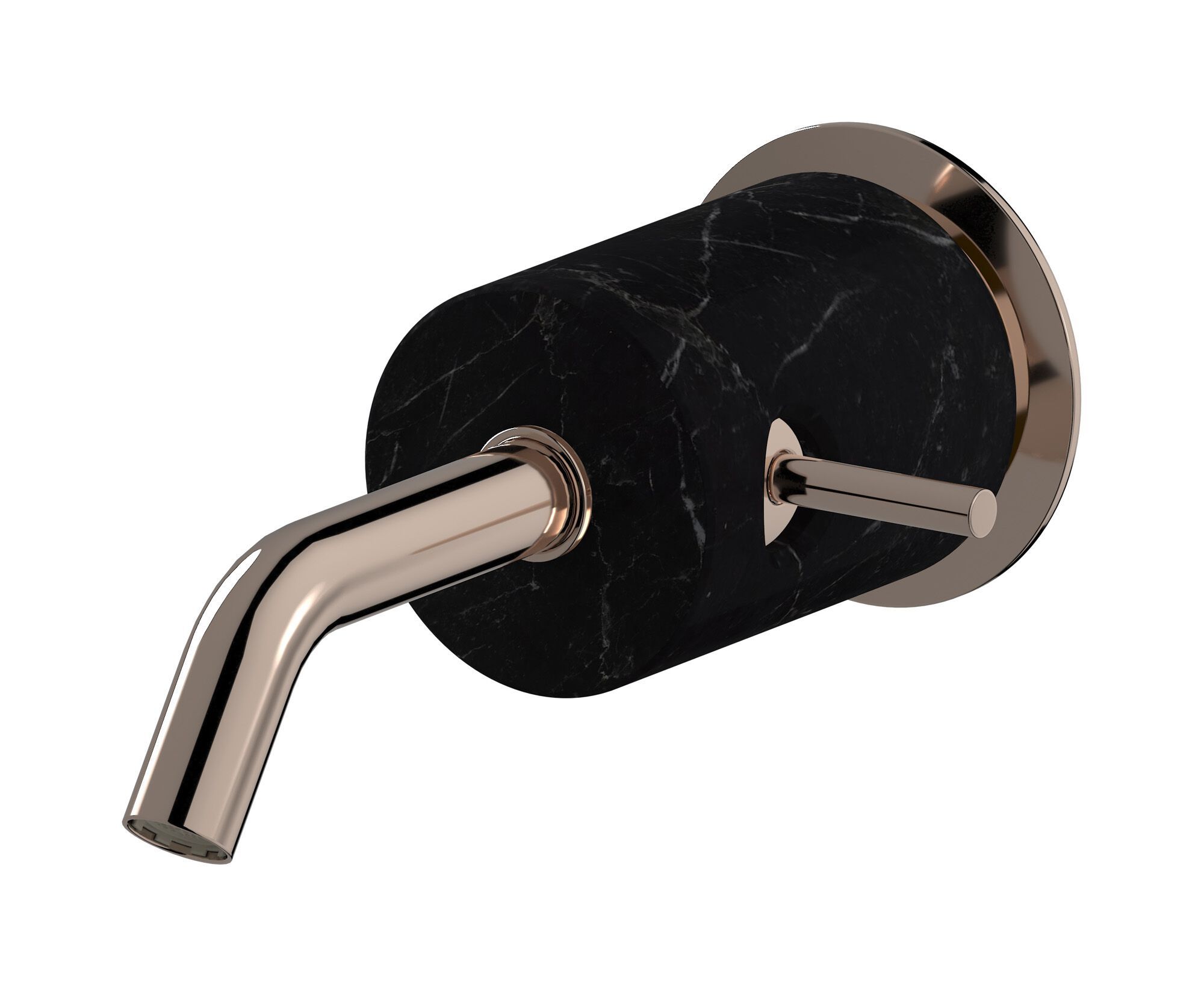 Однорычажный настенный смеситель для раковины с автоматическим сливом IB мрамор + мрамор Elle ARCH-00082900 - Вид №14