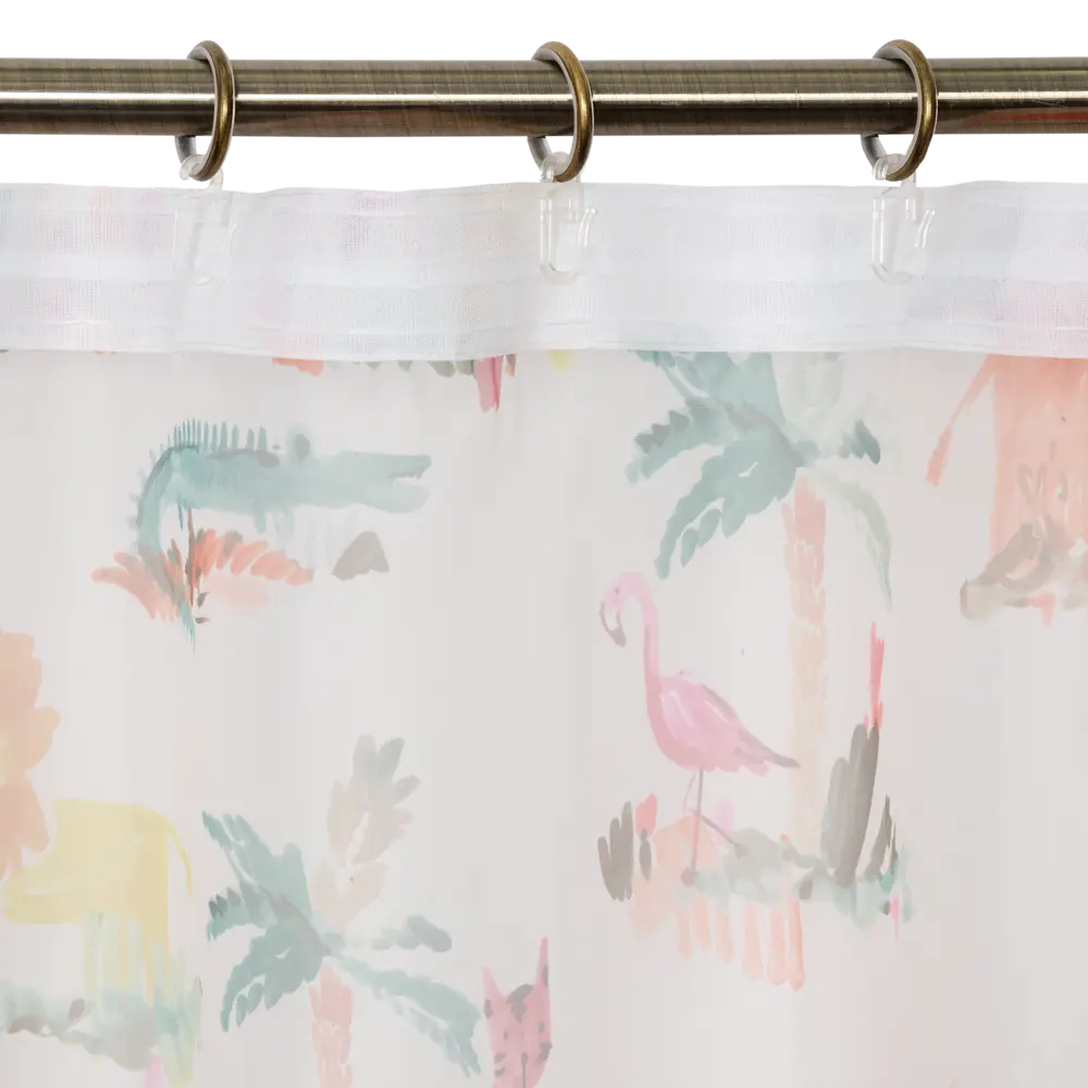 Тюль на ленте Африка 145x260 см цвет белый SEASONS STLM-2101742 - Вид №4