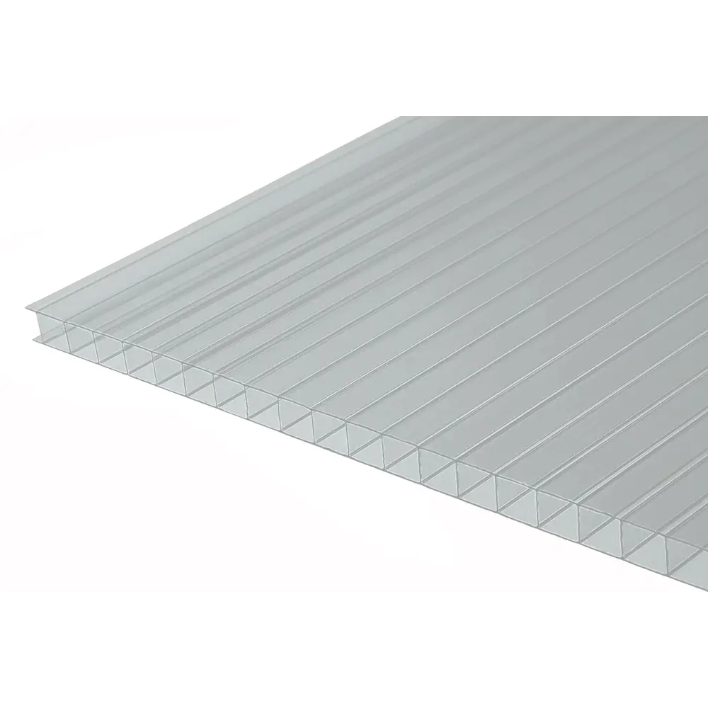 Поликарбонат сотовый 10 мм 2.1x3 м Киви прозрачный STLM-2168374