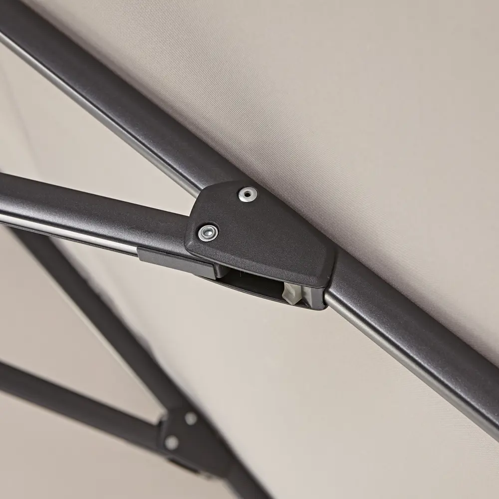 Зонт садовый Naterial Sonora 2.8х3.9 м бежевый с подставкой STLM-2005796 - Вид №11