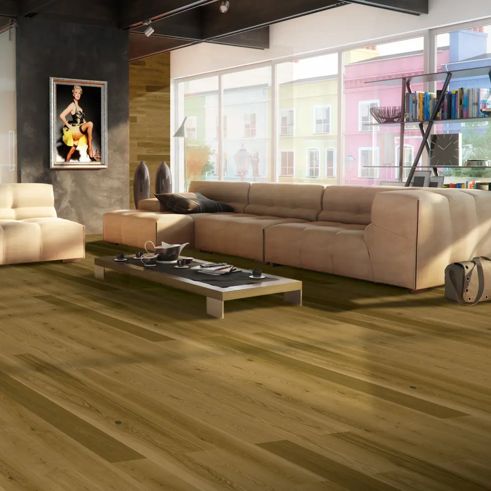 Паркетная доска однополосная «Ясень айриш» лак 0,99 м² Barlinek STLM-2135847 - Вид №4