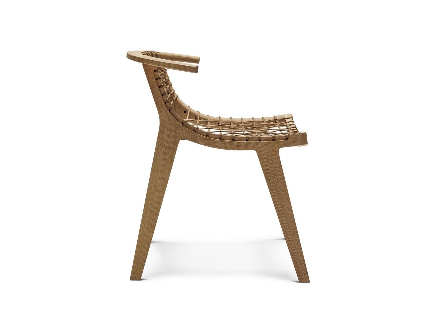 Стул из дуба и плетеной веревки Knoll Klismos ARCH-00078056 - Вид №1