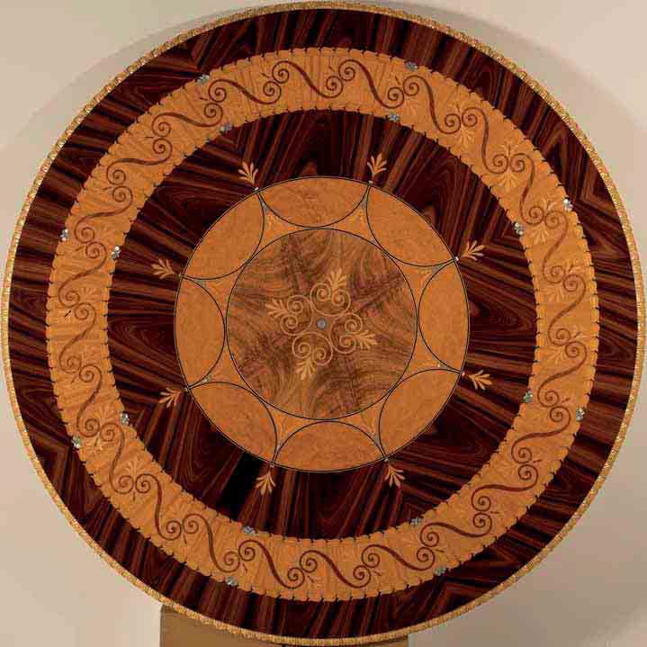 Круглый стол из розового дерева OAK Галерея ARCH-00012081 - Вид №1