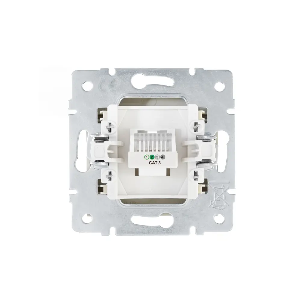 Телефонная розетка встраиваемая Lezard Vesna евро цвет кремовый STLM-2141836 - Вид №3