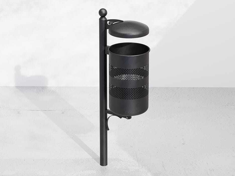 Держатель для мусора из листового металла с крышкой DIMCAR ARCH-00029844 - Вид №1