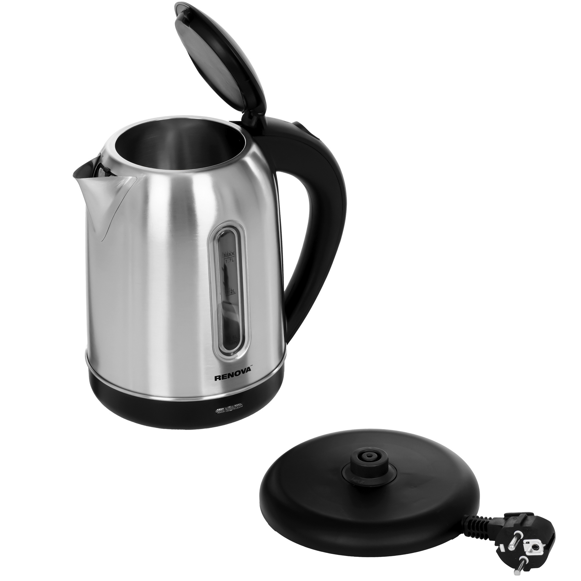 9207218 Электрочайник Renova KT17S-02B серебристый STDN-0131326 - Вид №4