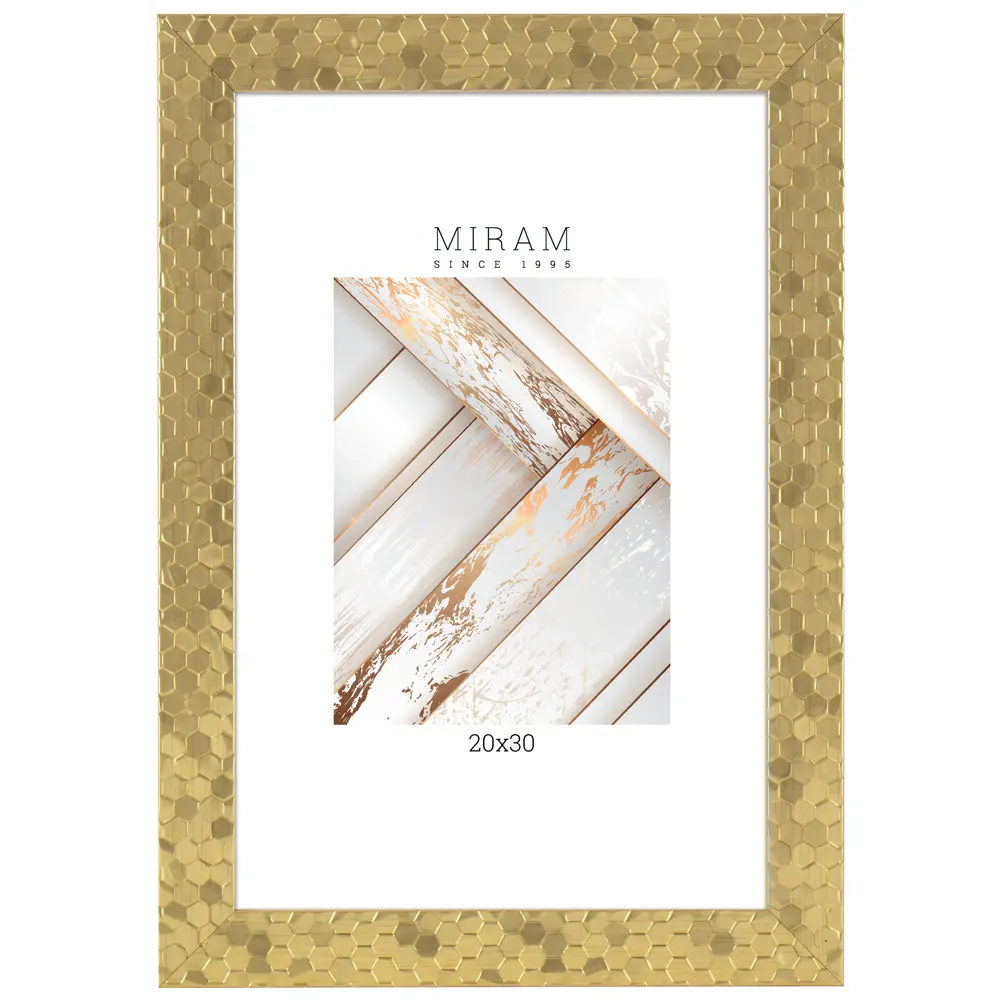 Рамка Мирам 20x30 см золотистая для фото без паспарту 89422788 STLM-1576584