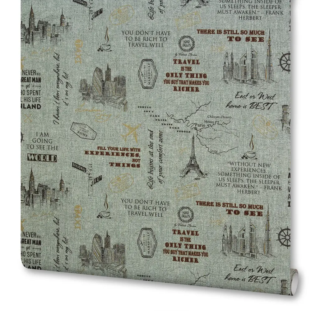 Обои флизелиновые Victoria Stenova Discovery зелёные 1.06 м 984073 STLM-2024790