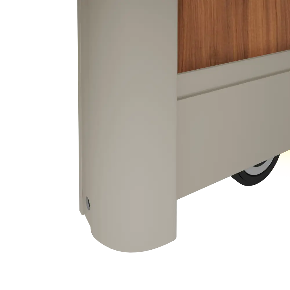 Дверь-купе Spaceo 2555x804 мм высота проема 2600 мм ЛДСП цвет орех антик/шампань Spaceo home STLM-2111702 - Вид №2