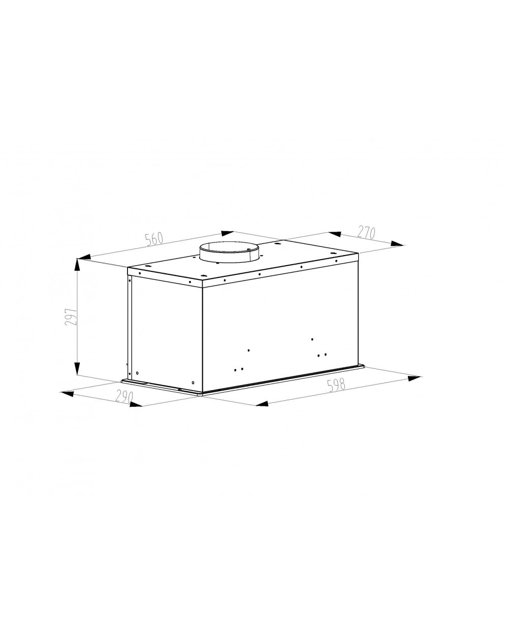 9240969 Вытяжка полновстраиваемая SCHTOFF PLANET 60 черный/черный STDN-0066348 - Вид №1
