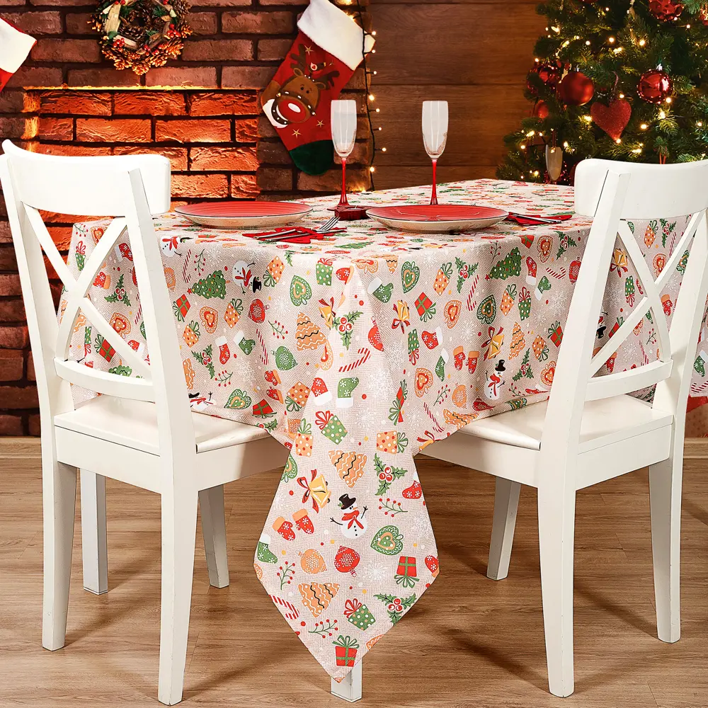 Скатерть Altali Канди прямоугольная 140x170 см цвет бежевый 85364601 STLM-2110334 - Вид №5