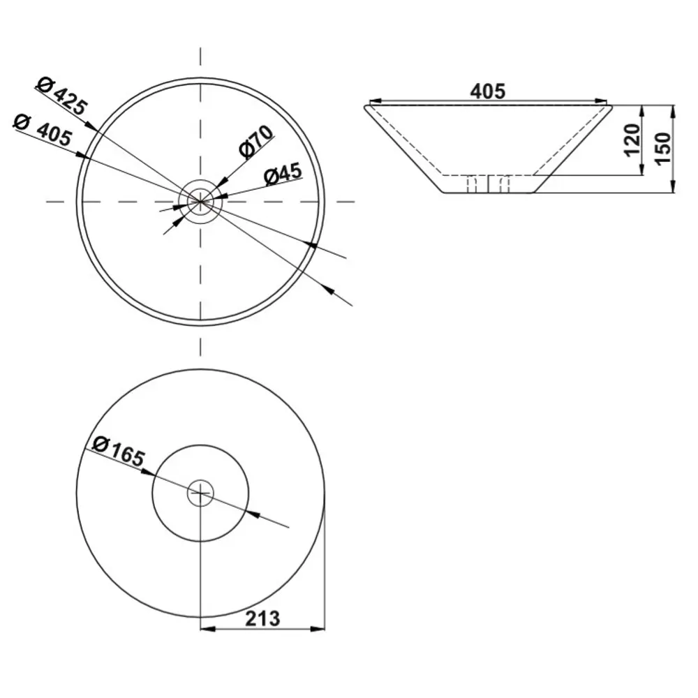 Раковина Melana MLN-7020 накладная 41.5 см STLM-2207858 - Вид №5