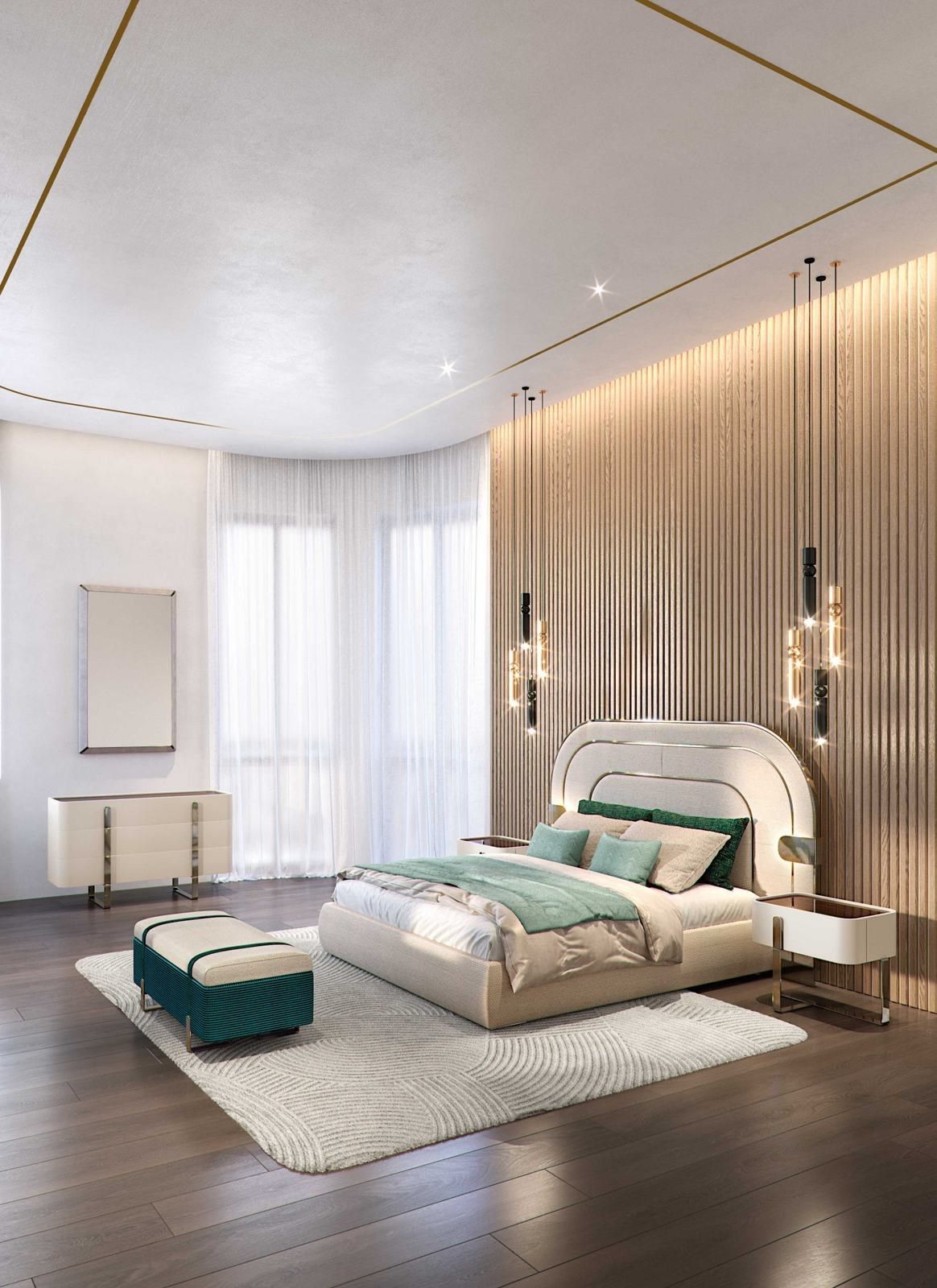 Двуспальная мягкая кровать со встроенным освещением Capital Collection Eden .24 ARCH-00048050 - Вид №3