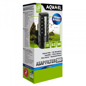 ПР0034622 Внутренний фильтр ASAP FILTER 300 для аквариума до 100 л (300 л/ч, 4.2 Вт) AQUAEL