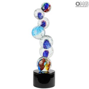 2246 ORIGINALMURANOGLASS Скульптура из муранского стекла Планеты 23 см