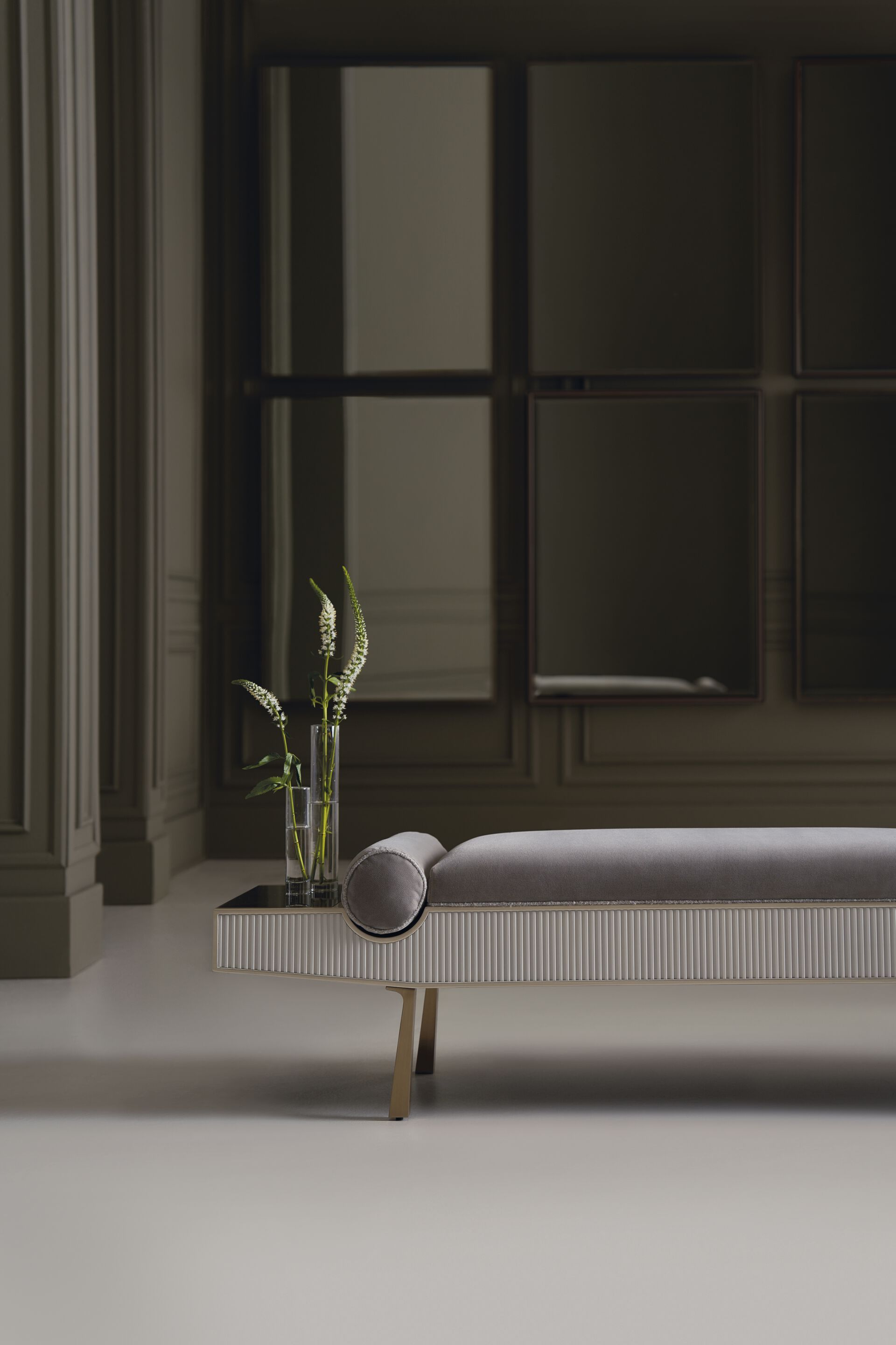 Мягкая скамейка из ткани Caracole ROLL PLAY ARCH-00144400 - Вид №1