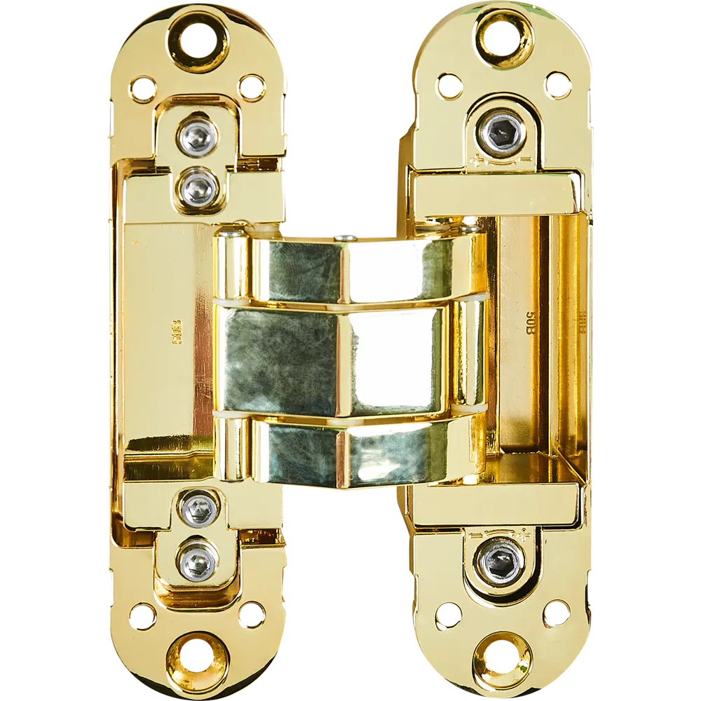 88906678 Петля дверная скрытая 120x30x30 мм ЦАМ цвет золото STLM-1472800 Santreyd 