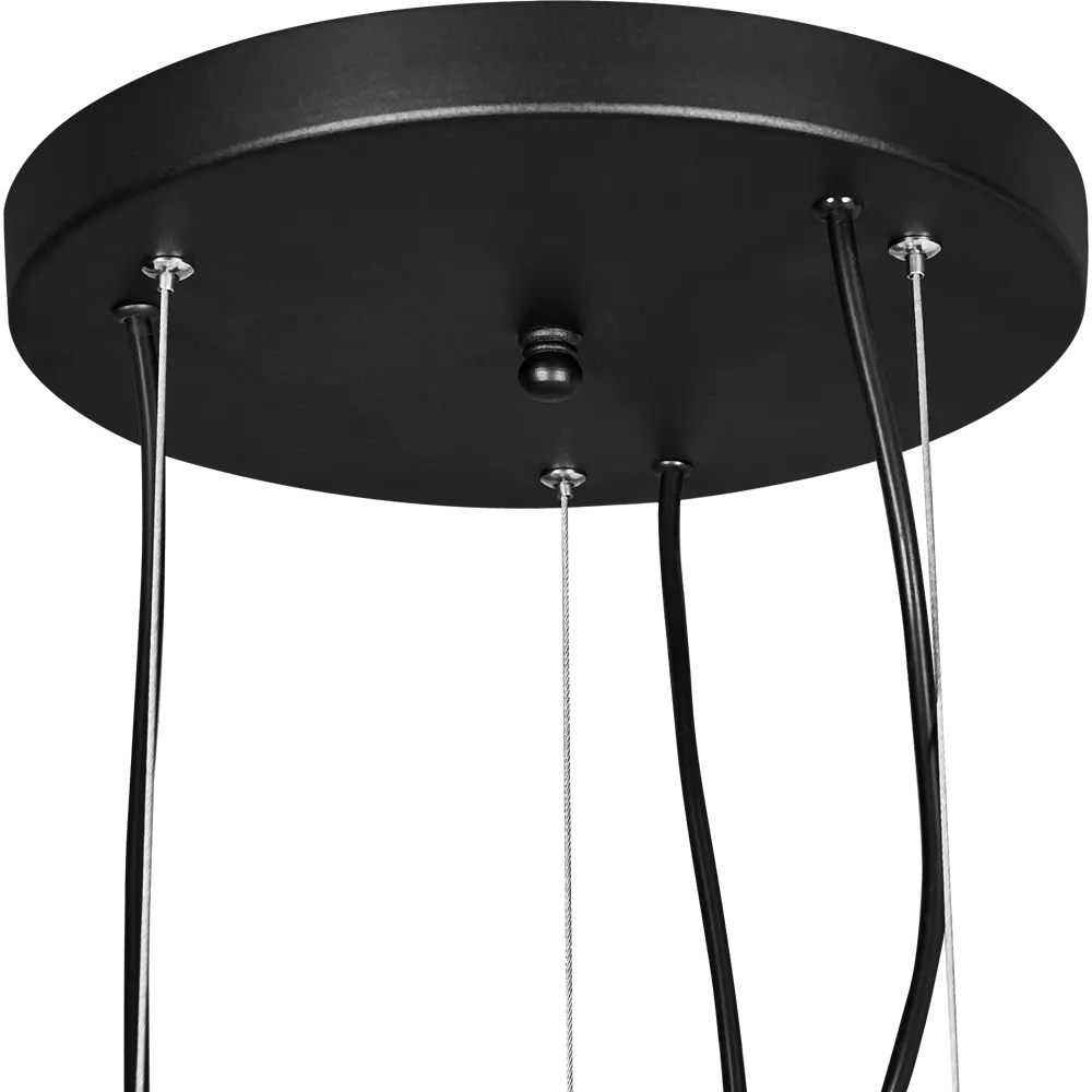 Люстра подвесная Vitaluce Офелия трио 3 лампы 9 м² цвет черный STLM-2152444 - Вид №4