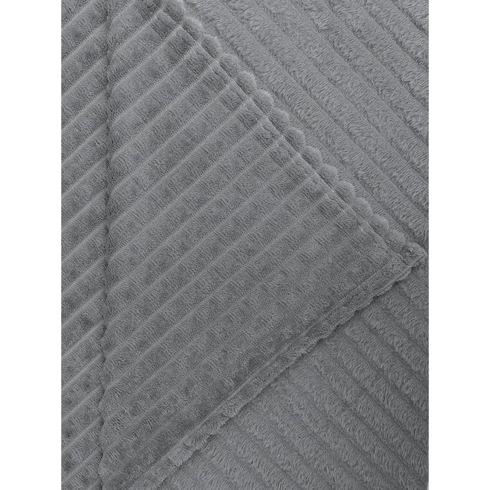 Плед Кубики 200x220 см фланель цвет серый TEXREPUBLIC STLM-2032492