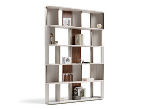 Деревянный настенный книжный шкаф