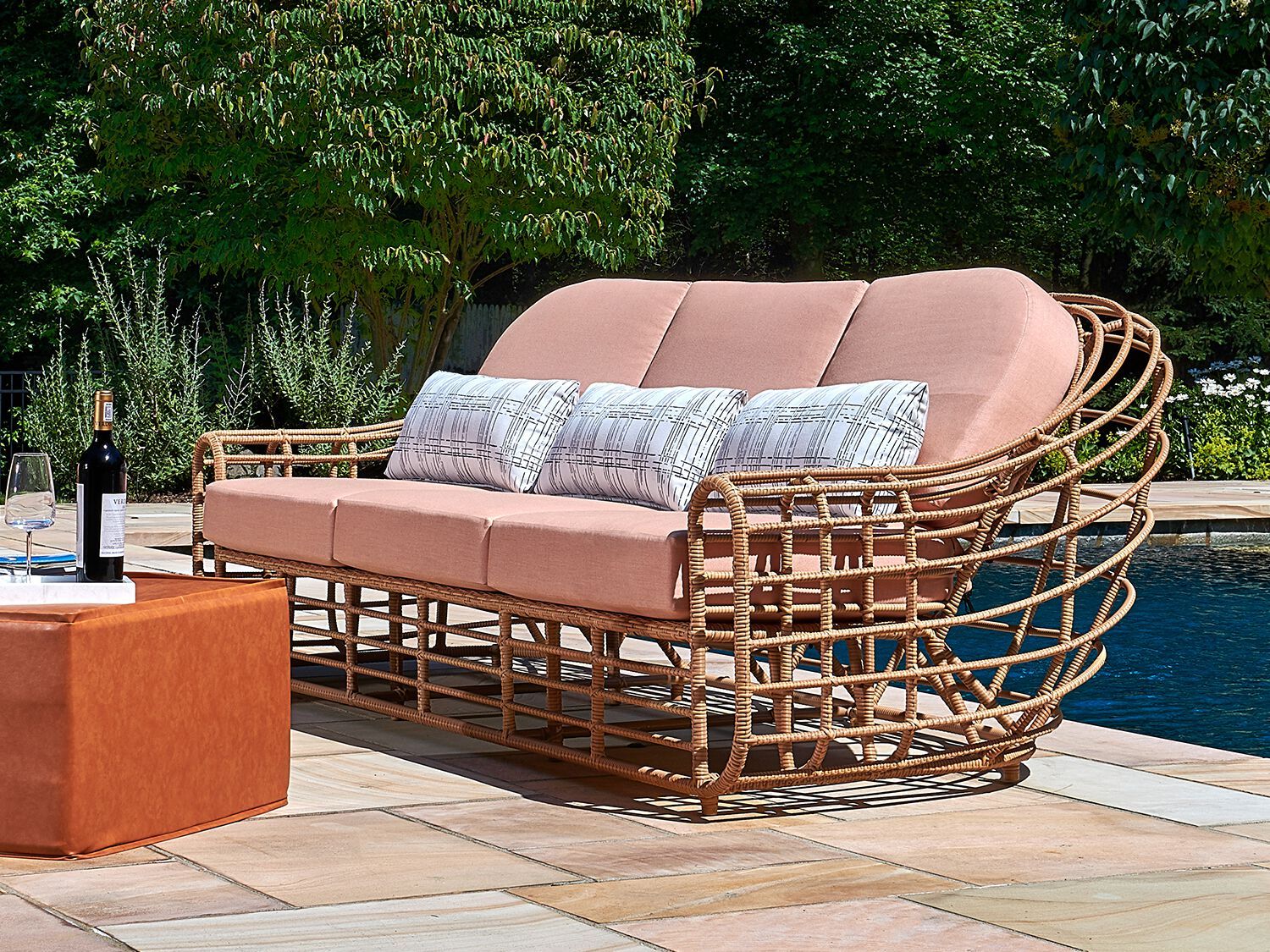 3-местный садовый диван из смолы Walters Mitzi ARCH-00146288 - Вид №1