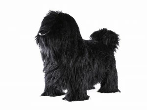 Пуф "Собака пушистая" 73х58 см черный EUROSON ЖИВОТНЫЕ 126198 Черный