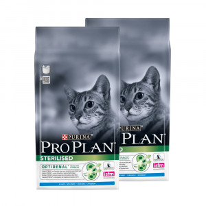 ПР0047277*2 Корм для кошек для стерилизованных и кастрированных старше 1 года, кролик сух. 3 кг (упаковка - 2 шт) Pro Plan
