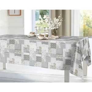 Скатерть Пэчворк 444-1 квадратная 137x160 см цвет бежевый