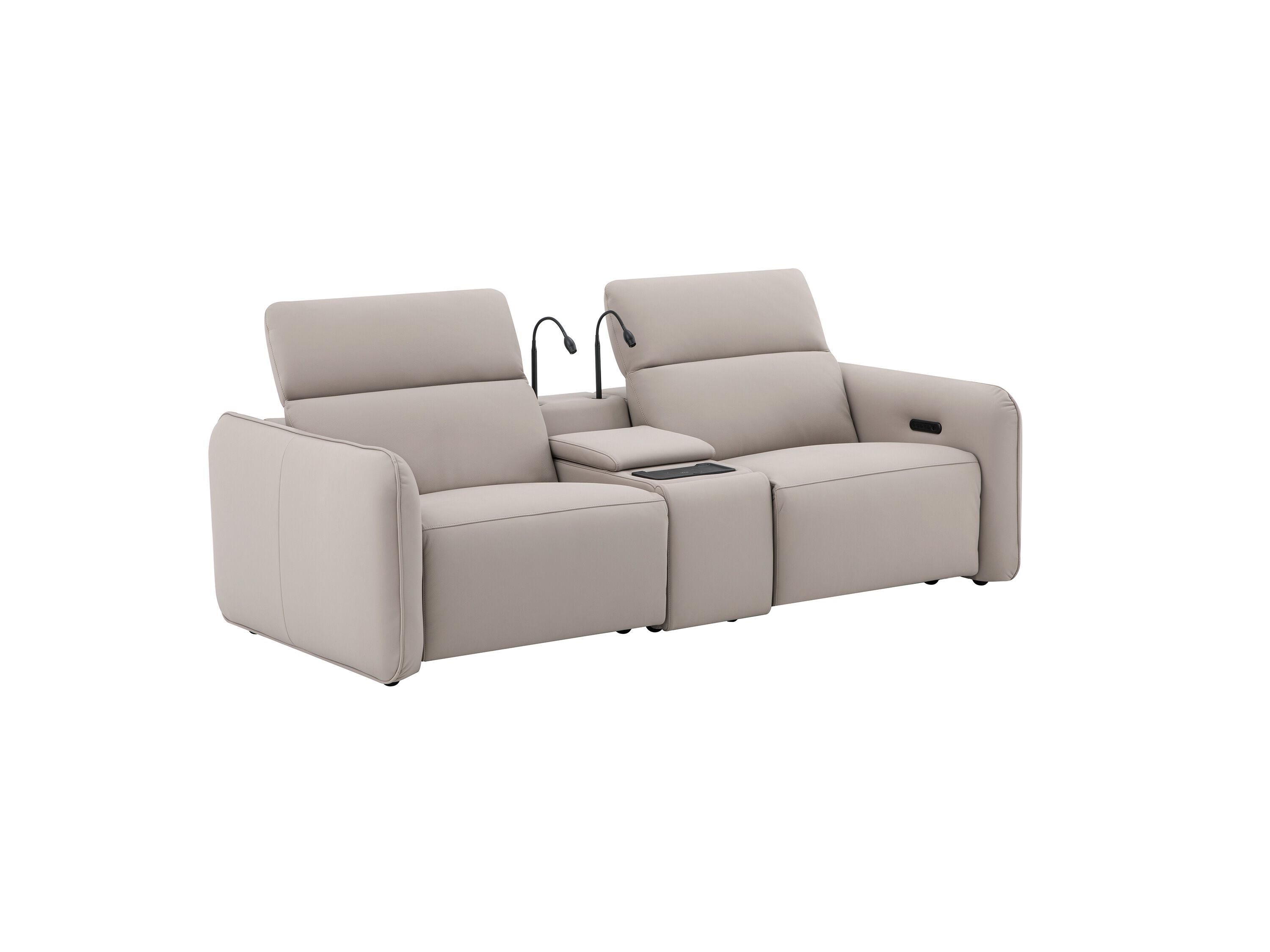 Модульный кожаный диван с откидной спинкой и отсеком для хранения CAMPO DE' FIORI FLOAT ARCH-00011438 - Вид №3