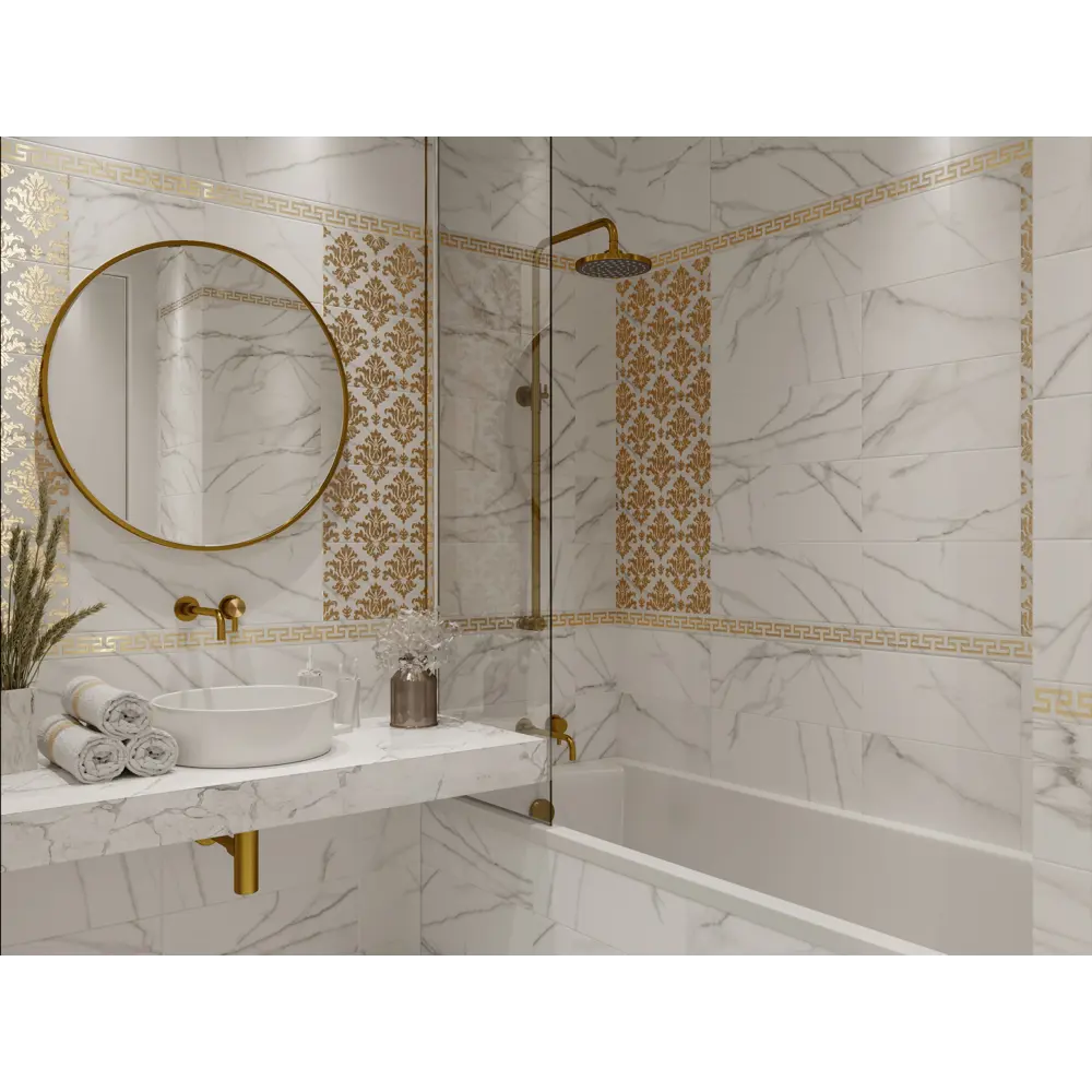 Декор настенный Neobarocco Calacatta White 20x50 см матовый цвет белый Santreyd Mix and Live STLM-2043846 - Вид №3